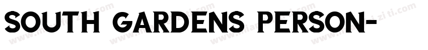 South Gardens Person字体转换